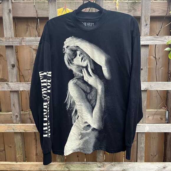 Taylor Swift Tops - Taylor Swift The Eras Tour Long Sleeve Graphic Tee Black Size Medium